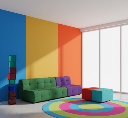Creating Energy Through Color Blocking Interior Design