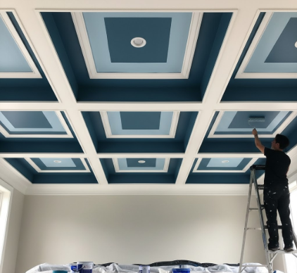 DIY Painted Tray Ceiling Projects for Added Dimension