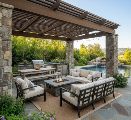 How to Design a Pavilion Style Outdoor Entertainment Space