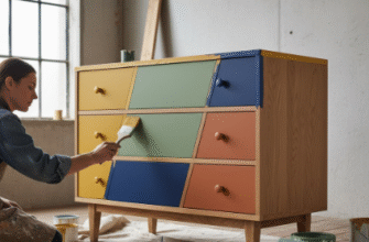 DIY Painted Furniture Color Blocking Techniques