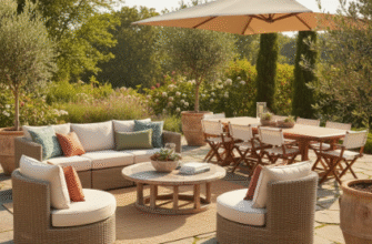 Home Staging Outdoor Furniture Arrangement for Patios